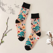 Music Festival Casual Crew Socks, Funny Colorful Chicken Pattern Mid Tube Socks, Women's Stockings & Hosiery Music Festival Casual Crew Socks, Funny Colorful Chicken Pattern Mid Tube Socks, Women's Stockings & Hosiery