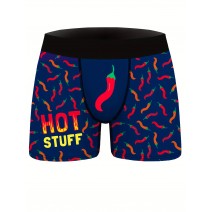 Men's 3D Fruit Print High Stretch Breathable Boxer Briefs Underwear Men's 3D Fruit Print High Stretch Breathable Boxer Briefs Underwear