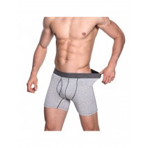 Casual Compression Sport Cotton Front Opening Long Boxers for Men Casual Compression Sport Cotton Front Opening Long Boxers for Men