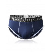 Plus Size Cotton Breathable Underwear Printing Waistband U Convex Pouch Brief for Men Plus Size Cotton Breathable Underwear Printing Waistband U Convex Pouch Brief for Men