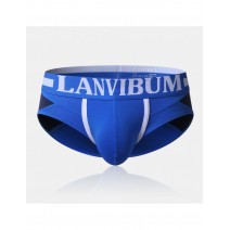 Big Pouch Patchwork Underwear Spell Color Butt Lifting Cotton Boxer Brief for Men Big Pouch Patchwork Underwear Spell Color Butt Lifting Cotton Boxer Brief for Men