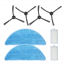 Pack of 8 Replacement Accessories Kit Mops + Side Brushes + HEPA Filters for ILIFE V5S V3S V3 V5 Pro Robotic Vacuum Cleaner Pack of 8 Replacement Accessories Kit Mops + Side Brushes + HEPA Filters for ILIFE V5S V3S V3 V5 Pro Robotic Vacuum Cleaner