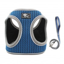 Cat Leash Harness Set Safe Breathable Adjustable with Reflective Strip Escape-proof Cat Vest Harness for Walking Cat Leash Harness Set Safe Breathable Adjustable with Reflective Strip Escape-proof Cat Vest Harness for Walking