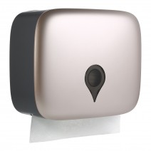 Wall Mounted C-fold Hand Towel Dispenser Waterproof Toilet Paper Tissue Dispenser Holder for Hotel Food Service Facilities--Champagne Gold Wall Mounted C-fold Hand Towel Dispenser Waterproof Toilet Paper Tissue Dispenser Holder for Hotel Food Service Facilities--Champagne Gold