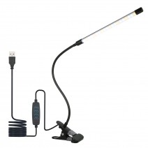 LEDs Clip-on Desk Lamp Dimmable Reading Light 3 Lighting Modes & 10 Brightness Levels Flexible Lighting Angle for Bed Headboard Office Workbench LEDs Clip-on Desk Lamp Dimmable Reading Light 3 Lighting Modes & 10 Brightness Levels Flexible Lighting Angle for Bed Headboard Office Workbench