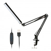 D C 5 V 12 W 80 LEDs Desk Light Table Lamp USB Powered Operated 10 Levels Adjustable Brightness Dimmable 3 Colors Temperature Changing with Foldable Flexible Bracket Holder for Home Office Daily Use D C 5 V 12 W 80 LEDs Desk Light Table Lamp USB Powered Operated 10 Levels Adjustable Brightness Dimmable 3 Colors Temperature Changing with Foldable Flexible Bracket Holder for Home Office Daily Use