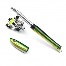 Portable Pen Fishing Rod Mini Pocket Fishing Rod with Spinning Kit for Travel Saltwater Freshwater Fishing Portable Pen Fishing Rod Mini Pocket Fishing Rod with Spinning Kit for Travel Saltwater Freshwater Fishing