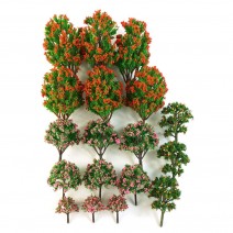 18pcs Mixed Colorful Model Trees of Different Sizes Accessories Miniature Landscape Scenery Train Model Trees 18pcs Mixed Colorful Model Trees of Different Sizes Accessories Miniature Landscape Scenery Train Model Trees