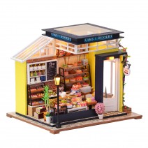DIY Toy Doll House Miniature Baking Honey Assemble Dollhouse kit with Furniture with Light and Music Kids Birthday Gift Toys DIY Toy Doll House Miniature Baking Honey Assemble Dollhouse kit with Furniture with Light and Music Kids Birthday Gift Toys
