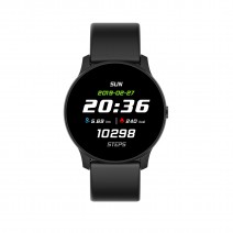 KW19 Smart Sports Watch 1.3-Inch TFT Single-Touch Screen BT4.0 Life Waterproof Fitness Tracker Sleep/Heart Rate/Blood Pressure Monitor Multiple Sports Mode Notification/Call/Sedentary Reminder Remote Camera/Music Control Compatible with Android iOS KW19 Smart Sports Watch 1.3-Inch TFT Single-Touch Screen BT4.0 Life Waterproof Fitness Tracker Sleep/Heart Rate/Blood Pressure Monitor Multiple Sports Mode Notification/Call/Sedentary Reminder Remote Camera/Music Control Compatible with Android iOS