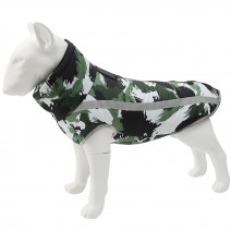 Reflective Waterproof Windproof Dog Coat, Autumn and Winter Warm Polyester Dog Jacket Winter Dog Vest for Medium Large Dogs Black and White Graffiti Reflective Waterproof Windproof Dog Coat, Autumn and Winter Warm Polyester Dog Jacket Winter Dog Vest for Medium Large Dogs Black and White Graffiti