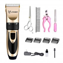 Dog Grooming Clippers Professional Pet Grooming Kit Rechargeable Pet Shaver Cordless Silent Dog Hair Trimmer with 4 Comb Attachments Extra Tools for Dogs Cats and Pets Dog Grooming Clippers Professional Pet Grooming Kit Rechargeable Pet Shaver Cordless Silent Dog Hair Trimmer with 4 Comb Attachments Extra Tools for Dogs Cats and Pets