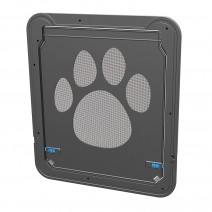 Pet Screen Door Magnetic Flap Screen Automatic Lockable Black Door for Dogs Pet Screen Door Magnetic Flap Screen Automatic Lockable Black Door for Dogs