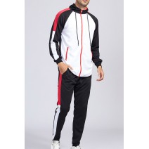 Men's Hooded Color Block Sweatshirt Sports Suit Men's Hooded Color Block Sweatshirt Sports Suit