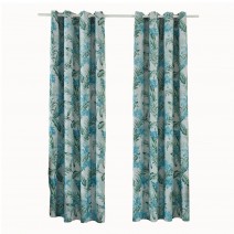 Blackout Curtains Blue Tropical Rainforest Leaves Flower Thermal Insulating Room Darkening Curtains for Living Room 39 Blackout Curtains Blue Tropical Rainforest Leaves Flower Thermal Insulating Room Darkening Curtains for Living Room 39