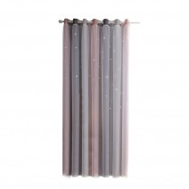 Star Curtains Stars Blackout Curtains for Kids Girls Bedroom Living Room Colorful Double Layer Star Window Curtains, 1 Panels (53''W x 63''L,Grey) Star Curtains Stars Blackout Curtains for Kids Girls Bedroom Living Room Colorful Double Layer Star Window Curtains, 1 Panels (53''W x 63''L,Grey)